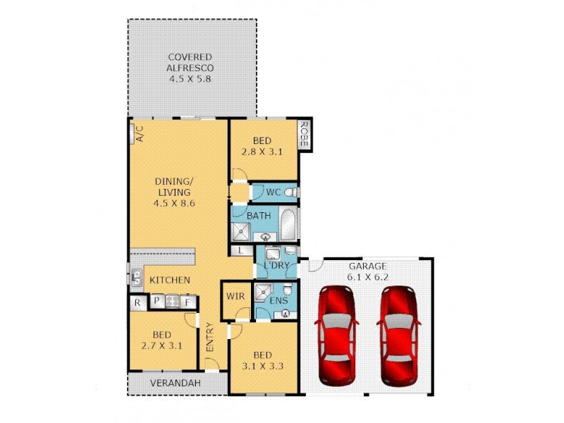 6 Clunies Court, Corio VIC 3214 Floorplan