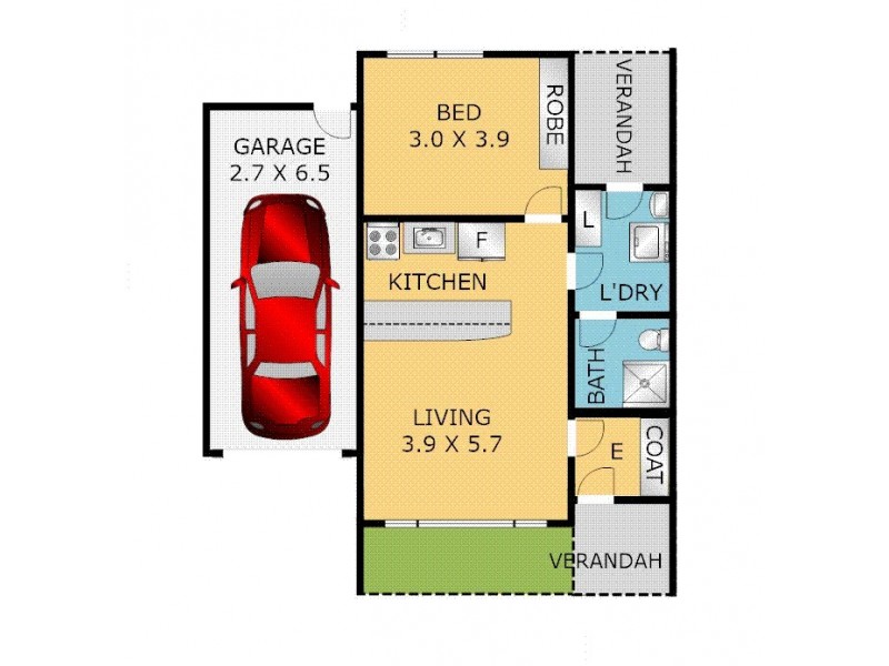 1/43-45 Princess Road, Corio VIC 3214 Floorplan