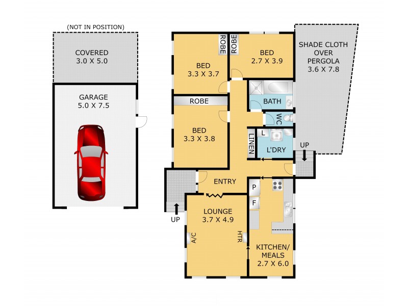 45 Merlin Crescent, Corio VIC 3214 Floorplan
