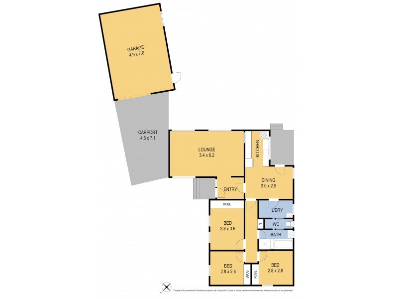 6 Down Court, Corio VIC 3214 Floorplan