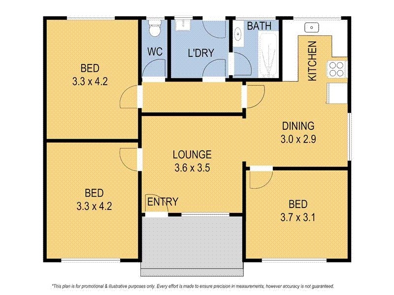 1/16 Redfearn Court, Corio VIC 3214 Floorplan