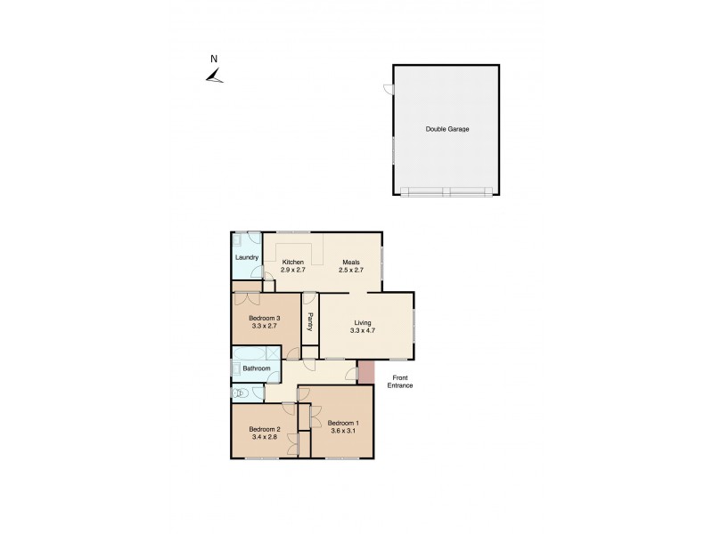5 Enfield Drive, St Albans Park VIC 3219 Floorplan