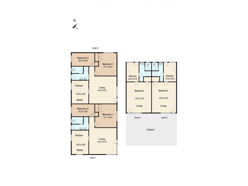 1 – 4/24 Bostock Avenue, Manifold Heights VIC 3218 Floorplan