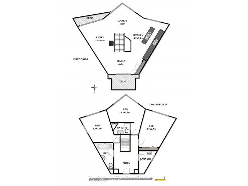 1 Ocean Terrace, Skenes Creek VIC 3233 Floorplan