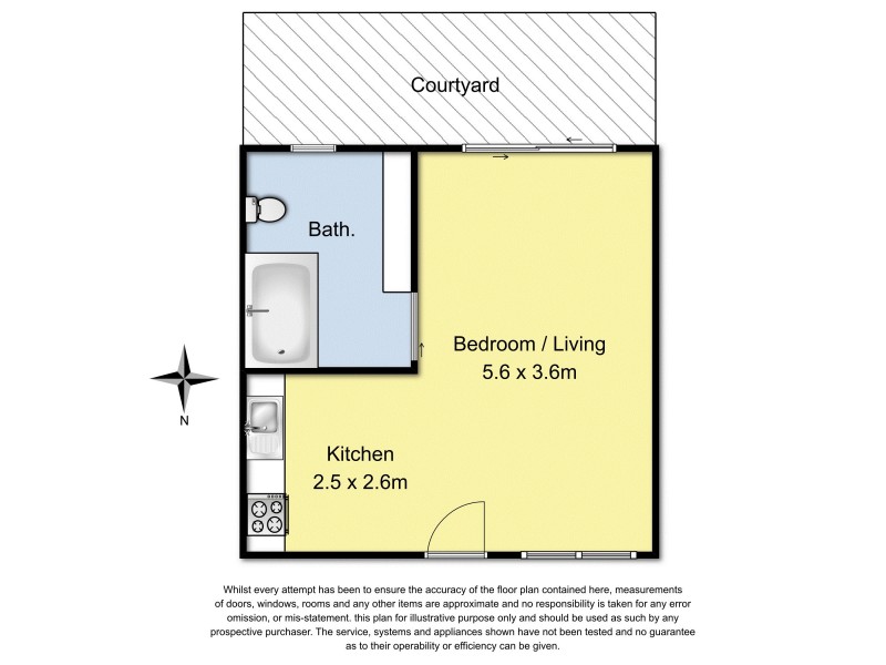 1/1 Newcombe Street, Marengo VIC 3233 Floorplan