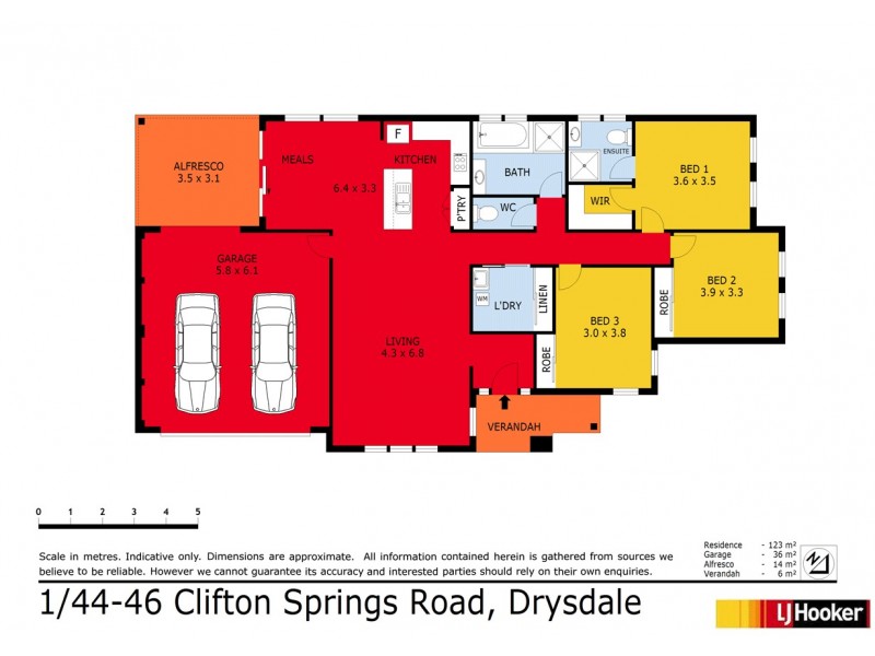 Unit 1/44 Clifton Springs Road, Drysdale VIC 3222 Floorplan