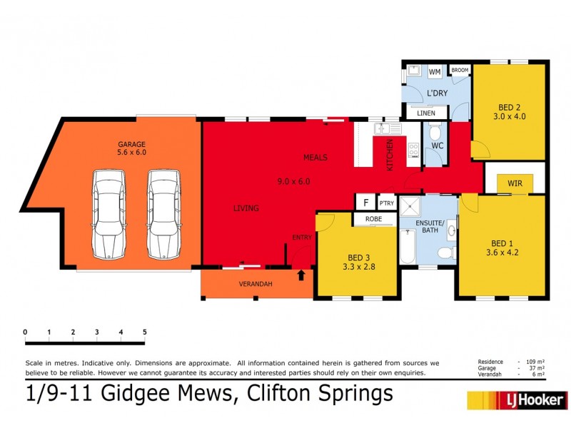 1/9-11 Gidgee Mews, Clifton Springs VIC 3222 Floorplan