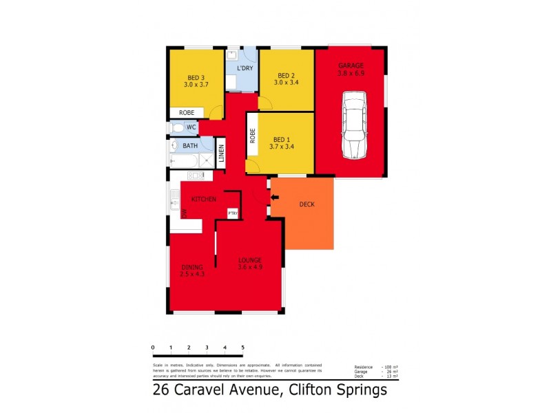 26 Caravel Avenue, Clifton Springs VIC 3222 Floorplan