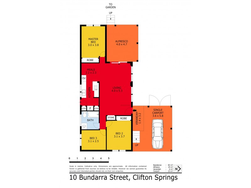 10 Bundarra Street, Clifton Springs VIC 3222 Floorplan
