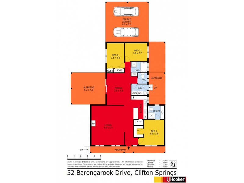 52 Barongarook Drive, Clifton Springs VIC 3222 Floorplan