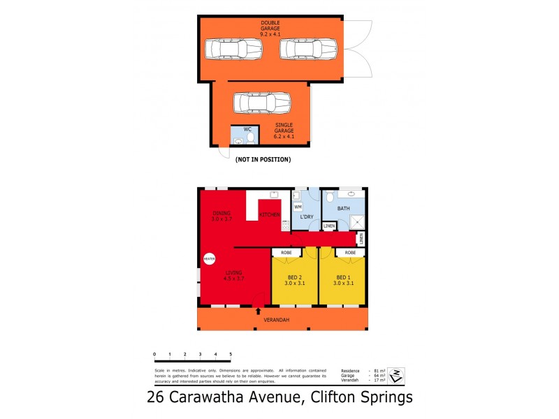 26 Carawatha Avenue, Clifton Springs VIC 3222 Floorplan
