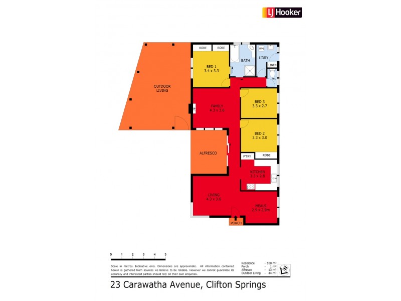 23 Carawatha Ave, Clifton Springs VIC 3222 Floorplan