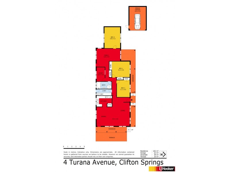 4 Turana Avenue, Clifton Springs VIC 3222 Floorplan