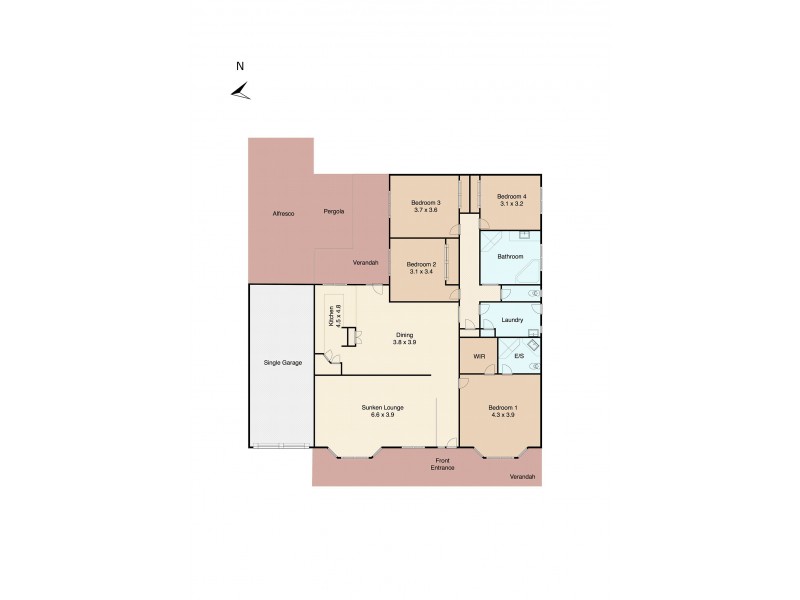 3 Takanna Avenue, Clifton Springs VIC 3222 Floorplan