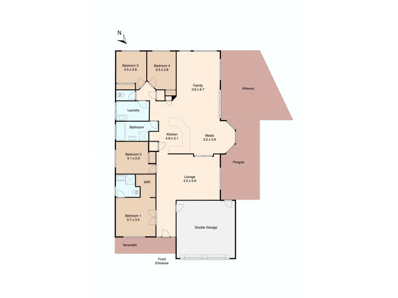5 Warrawee Court, Clifton Springs VIC 3222 Floorplan