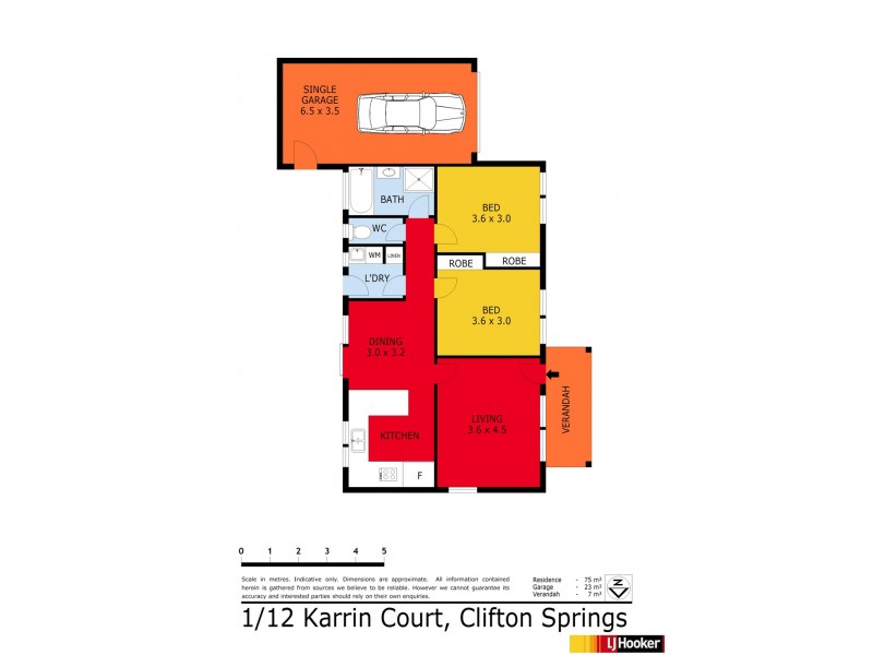 1/12 Karrin Court, Clifton Springs VIC 3222 Floorplan