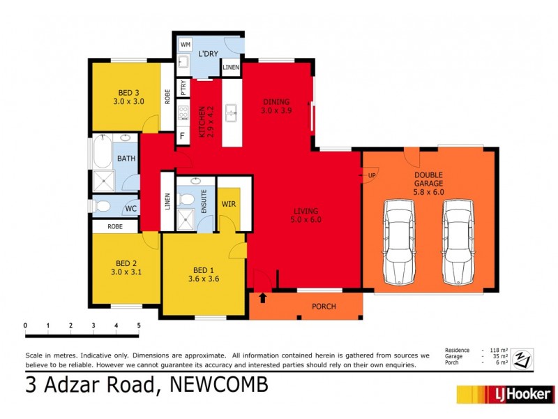 3 Adzar Road, Newcomb VIC 3219 Floorplan