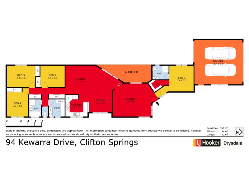94 Kewarra Drive, Clifton Springs VIC 3222 Floorplan