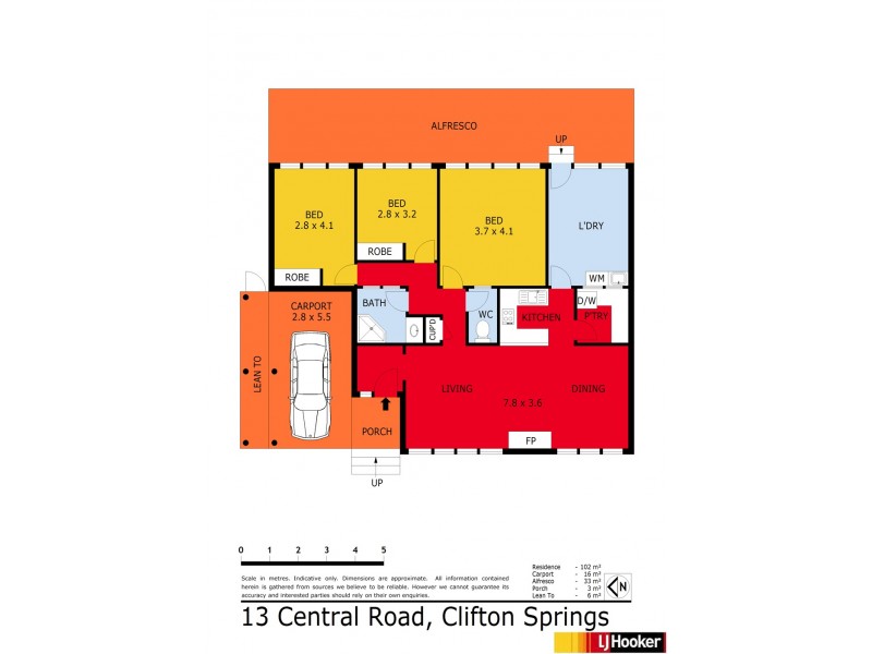 13 Central Road, Clifton Springs VIC 3222 Floorplan