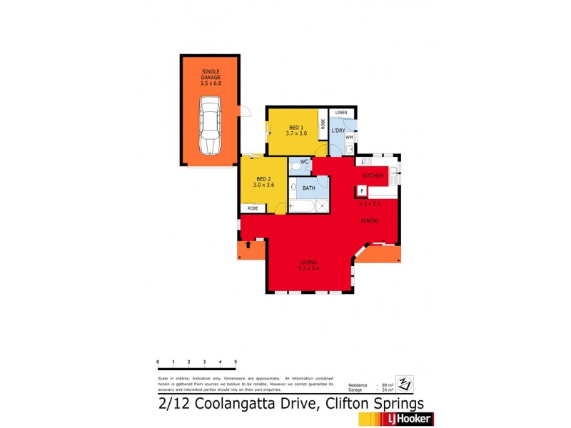 2/12 Coolangatta Drive, Clifton Springs VIC 3222 Floorplan