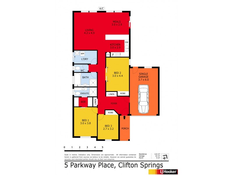 5 Parkway Place, Clifton Springs VIC 3222 Floorplan