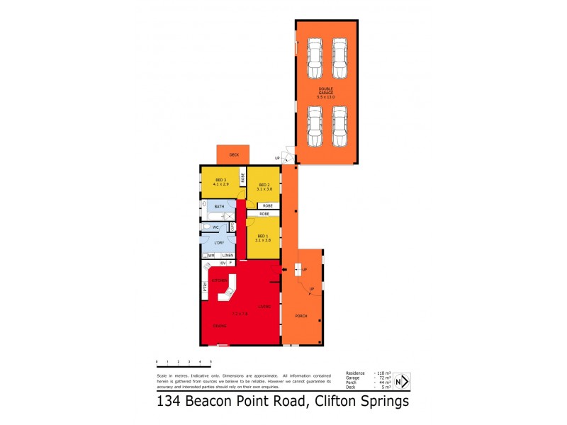 134 Beacon Point Road, Clifton Springs VIC 3222 Floorplan