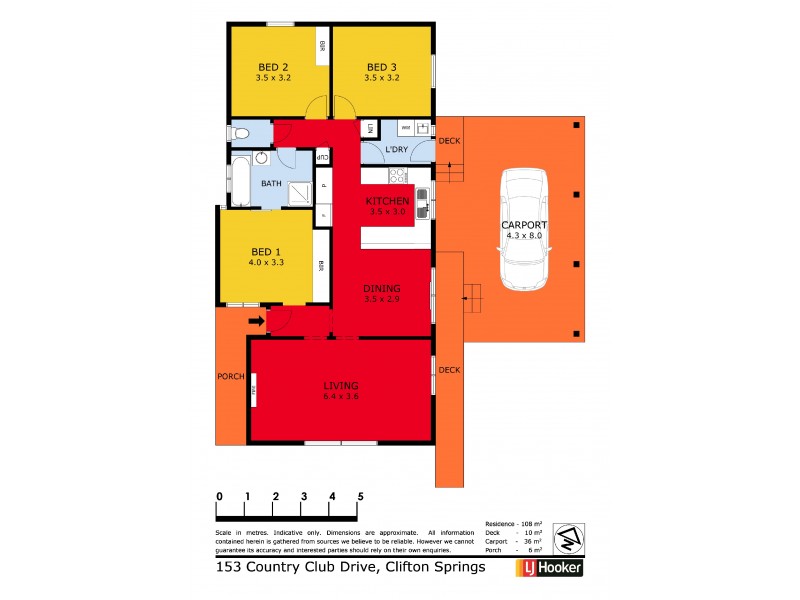 153 Country Club Drive, Clifton Springs VIC 3222 Floorplan