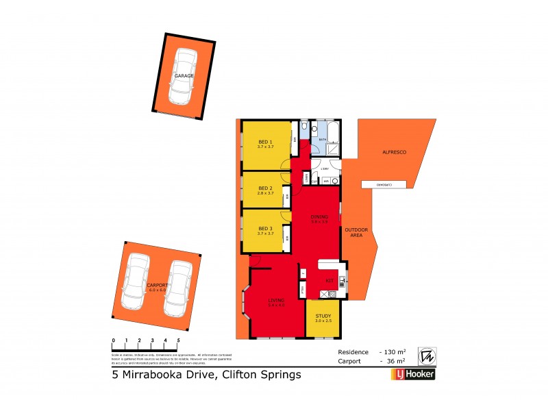 5 Mirrabooka Drive, Clifton Springs VIC 3222 Floorplan
