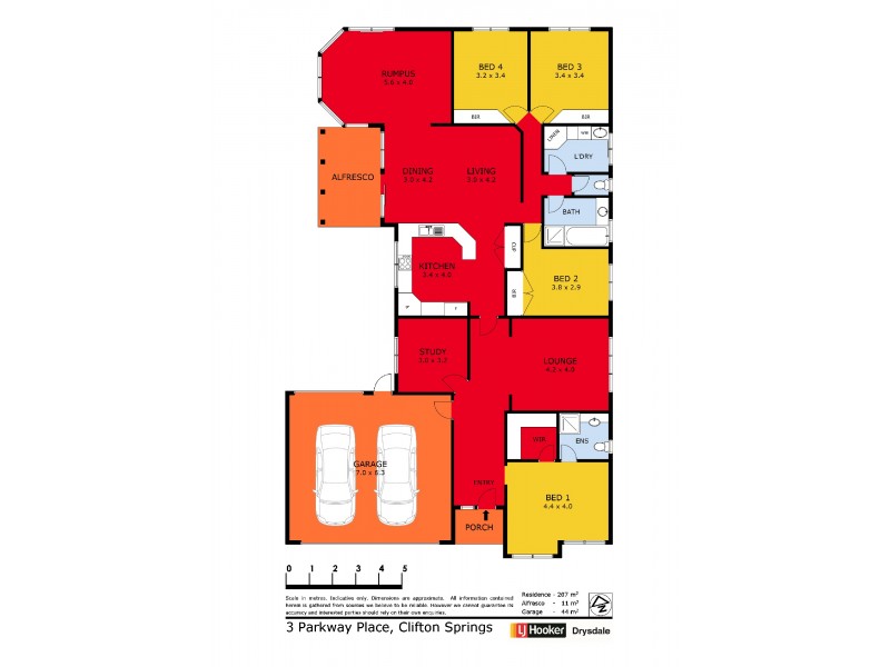 3 Parkway Place, Clifton Springs VIC 3222 Floorplan