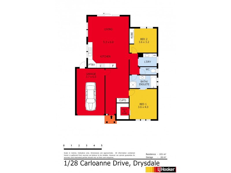 1/28 Carolanne Drive, Drysdale VIC 3222 Floorplan