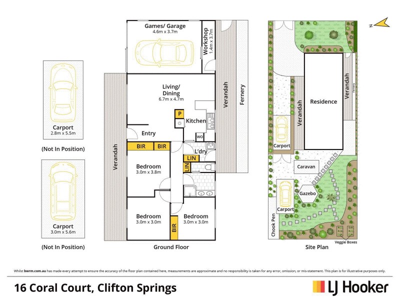 16 Coral Court, Clifton Springs VIC 3222 Floorplan