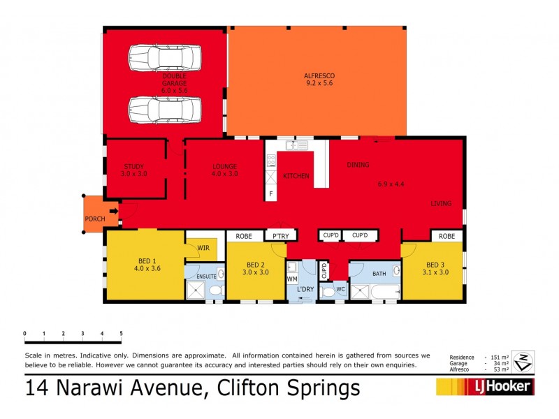 14 Narawi Avenue, Clifton Springs VIC 3222 Floorplan