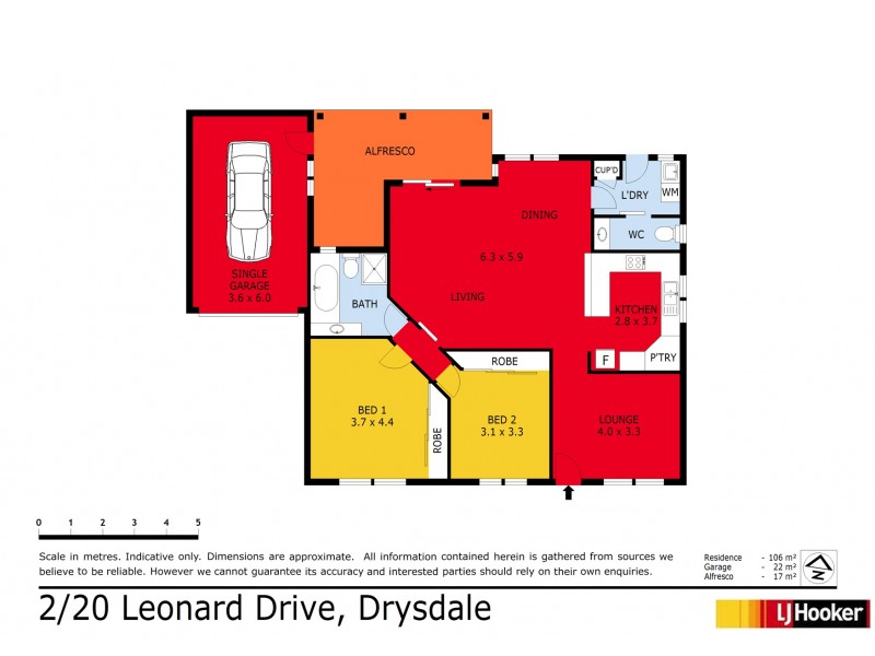 2/20 Leonard Drive, Drysdale VIC 3222 Floorplan