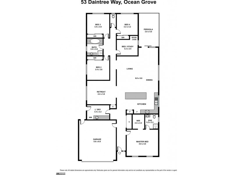 53 Daintree Way, Ocean Grove VIC 3226 Floorplan
