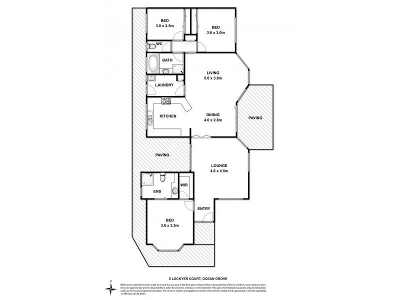 5 Lockyer Court, Ocean Grove VIC 3226 Floorplan