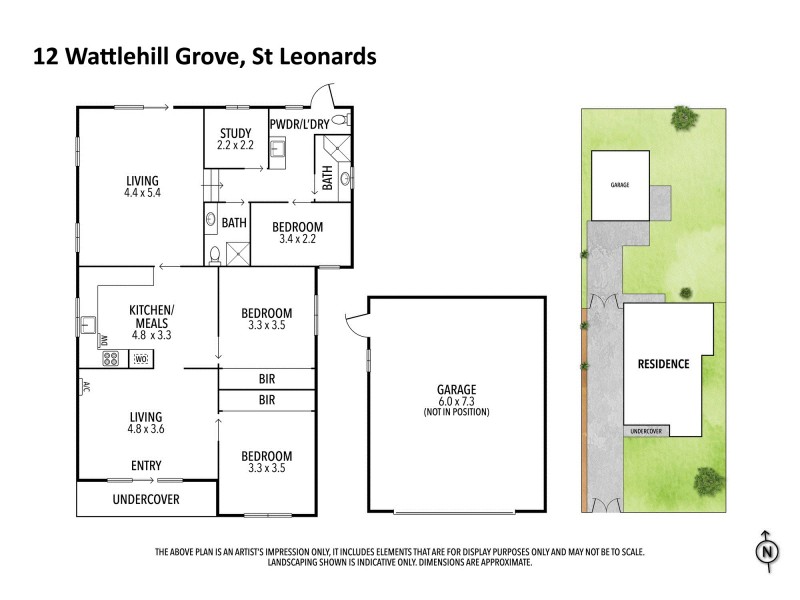 12 Wattlehill Grove, St Leonards VIC 3223 Floorplan