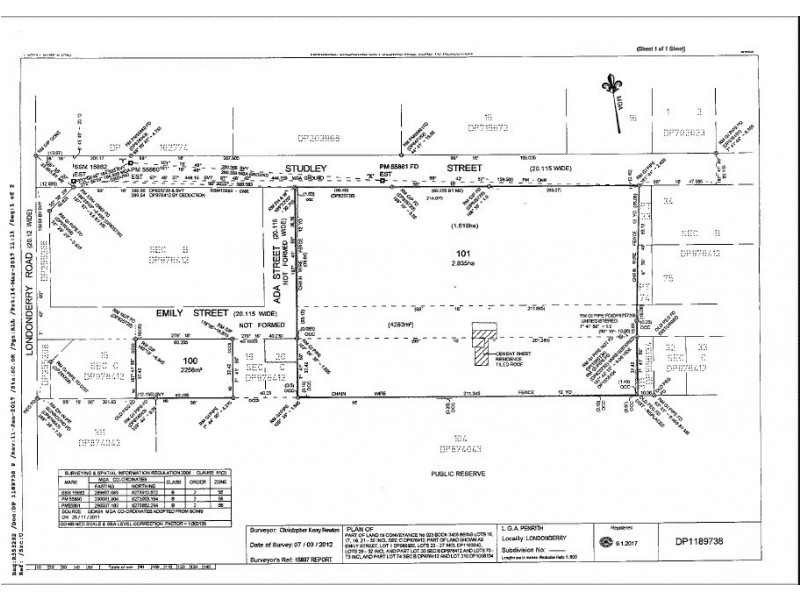 Lot 100 Emily Street (Studley Street), Londonderry NSW 2753