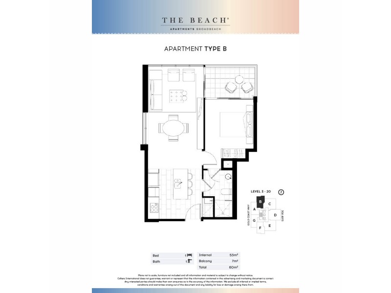 1102/2663 Gold Coast Highway, Broadbeach QLD 4218 Floorplan