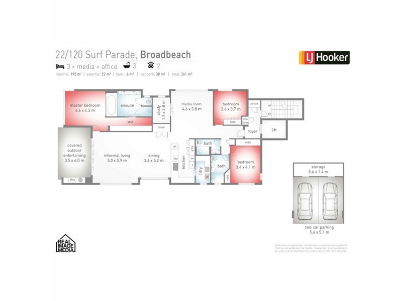 22/120 Surf Parade, Broadbeach QLD 4218 Floorplan