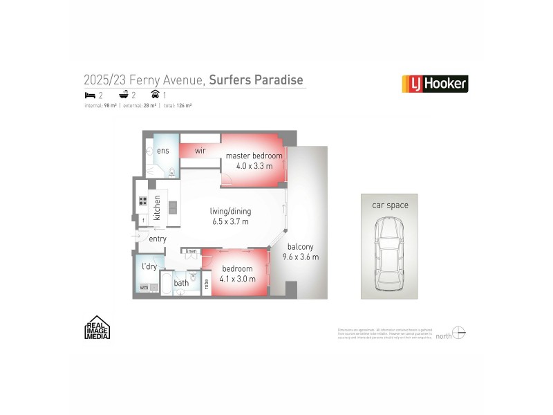 2025/23 Ferny Avenue, Surfers Paradise QLD 4217 Floorplan