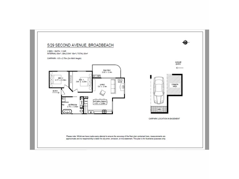 5/29 Second Avenue, Broadbeach QLD 4218 Floorplan