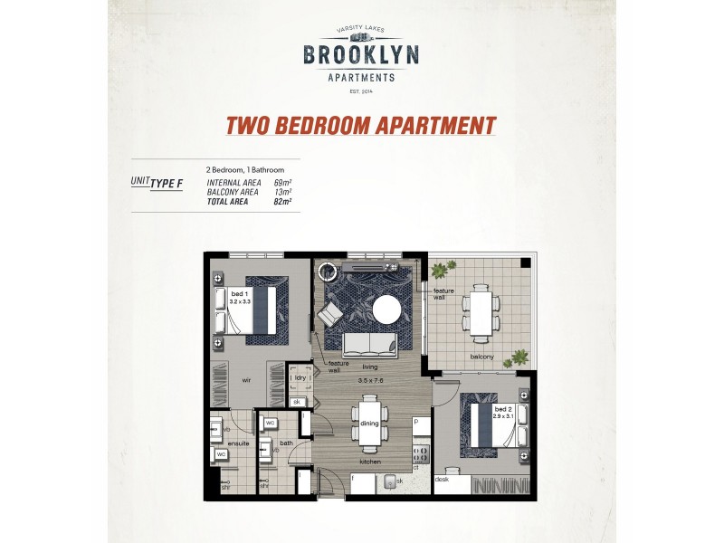 206/190 Varsity Parade, Varsity Lakes QLD 4227 Floorplan