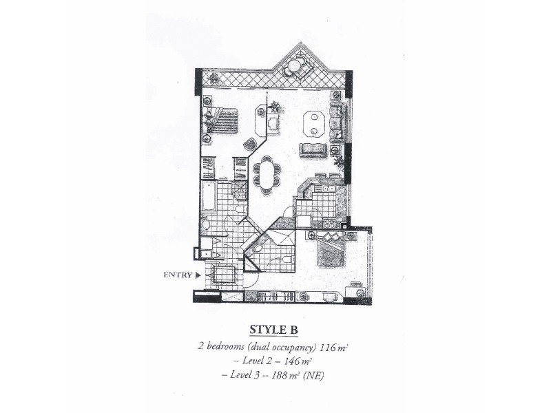 1103/5 Palm Avenue, Surfers Paradise QLD 4217 Floorplan