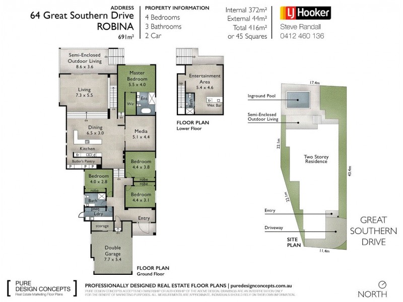 64 Great Southern Drive, Robina QLD 4226 Floorplan