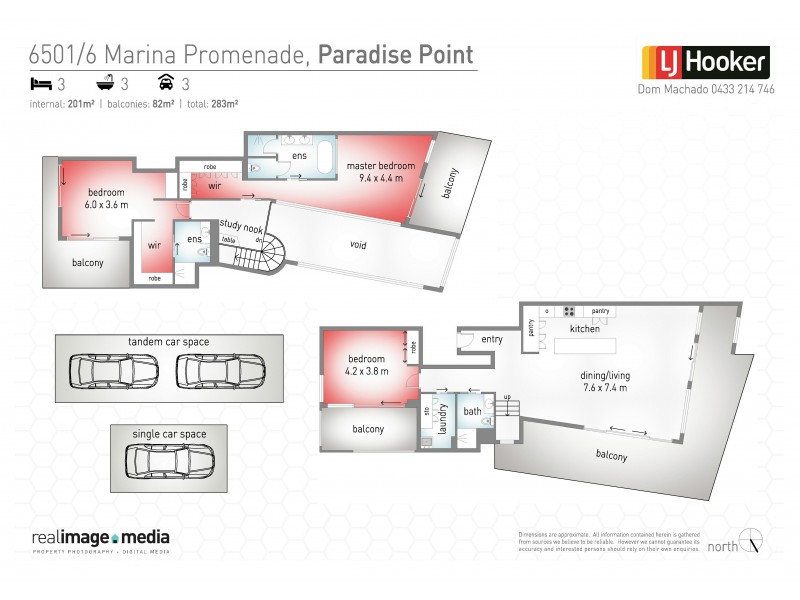 6501/6 Marina Promenade, Paradise Point QLD 4216 Floorplan
