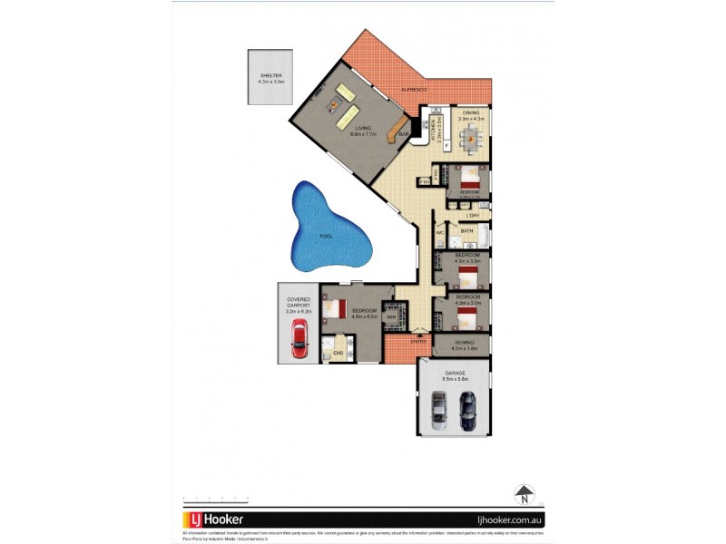 2 Yunga Court, Broadbeach Waters QLD 4218 Floorplan