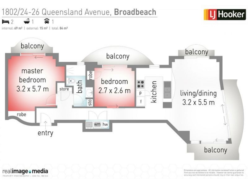 1802/24-26 Queensland Avenue, Broadbeach QLD 4218