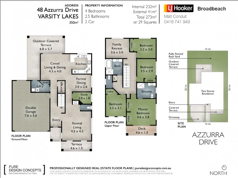 48 Azzurra Drive, Varsity Lakes QLD 4227 Floorplan