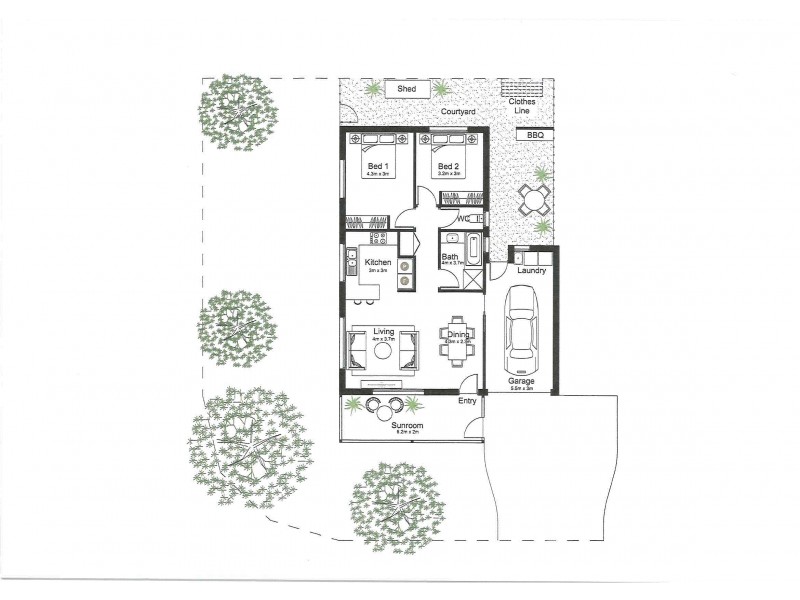 2/12 Wildwood Court, Surfers Paradise QLD 4217 Floorplan