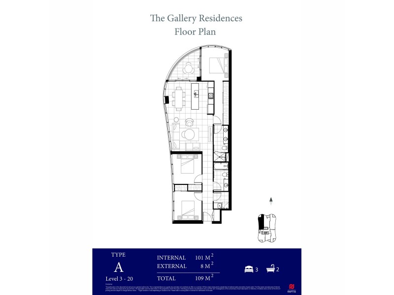 Gallery/89-91 Surf Parade, Broadbeach QLD 4218 Floorplan
